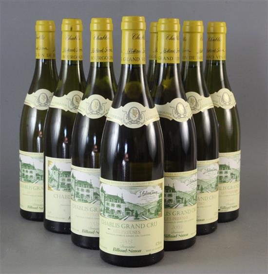 Ten bottles of Chablis Grand Cru Les Preuses (Billaud-Simon) 2005 (6) and 2003 (4)